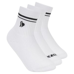 3 Pack Girls' Low Crew Ribbed Socks