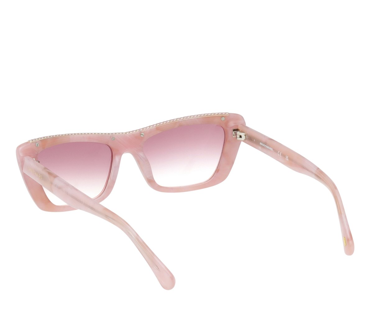 Elevated Cateye Marble Gradient Sunglasses - Image 3
