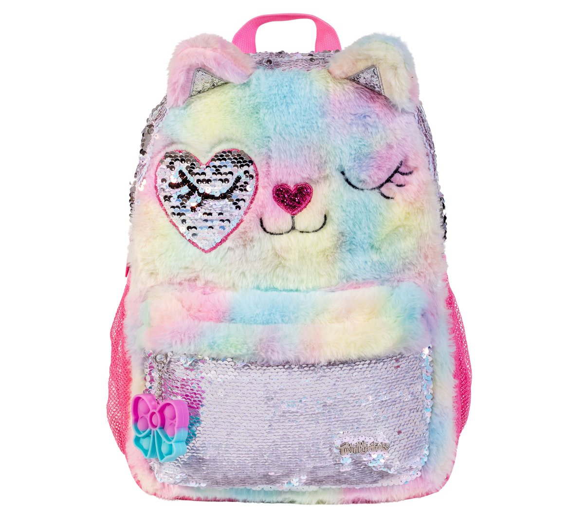 Twinkle Toes: Fur Cat Backpack - Image 4