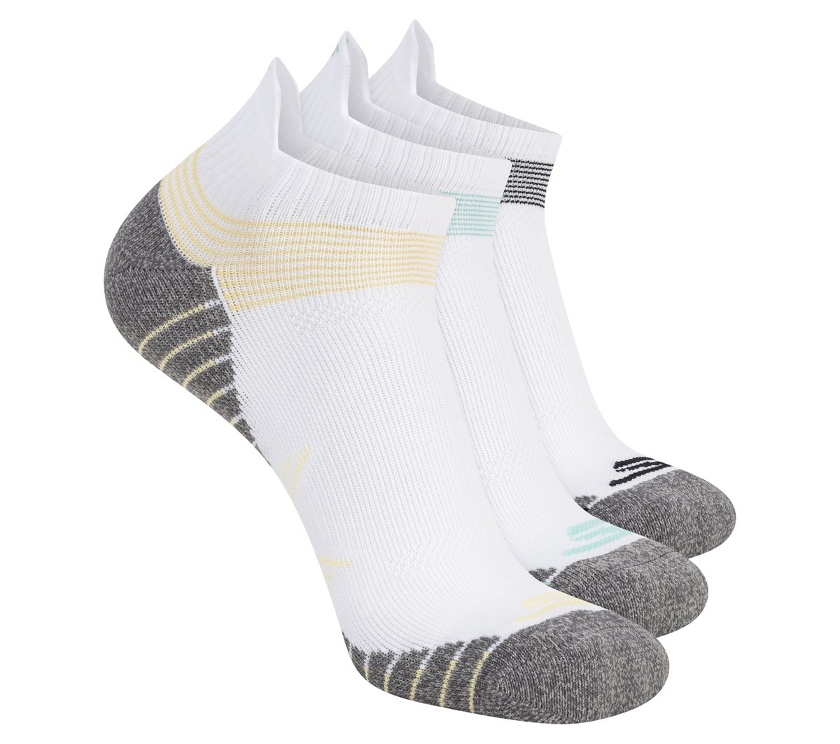3 Pack Men's Lowcut Stripe Tab Socks