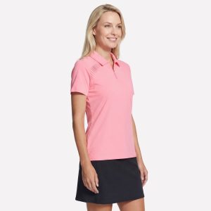 GO GOLF Short Sleeve Birdie Zip Front Polo