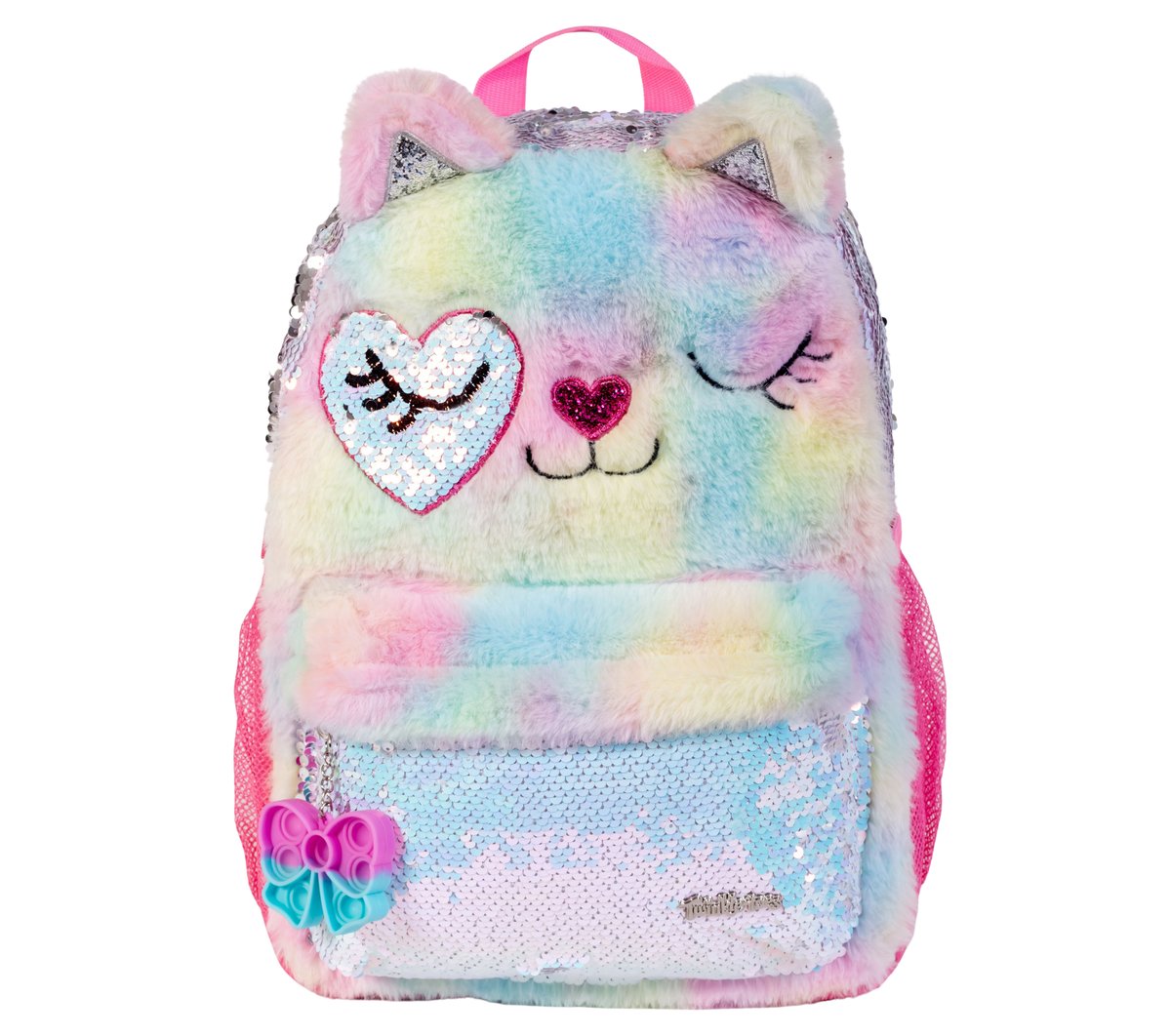 Twinkle Toes: Fur Cat Backpack - Image 2