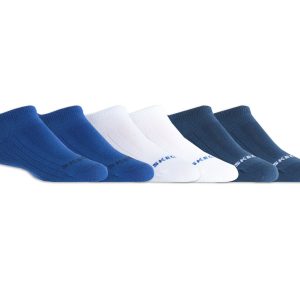 6 Pack Non Terry No Show Socks