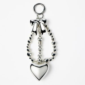 Bag Charm - Silver Heart