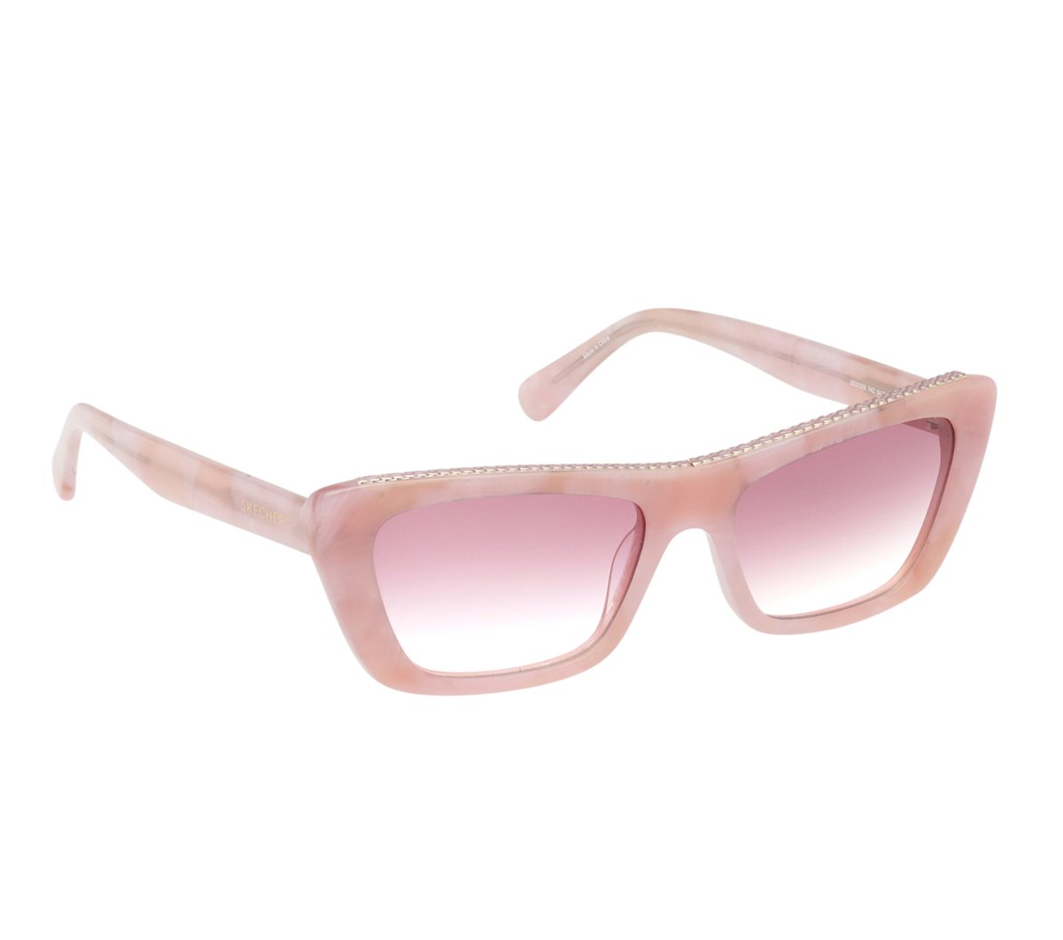 Elevated Cateye Marble Gradient Sunglasses - Image 7