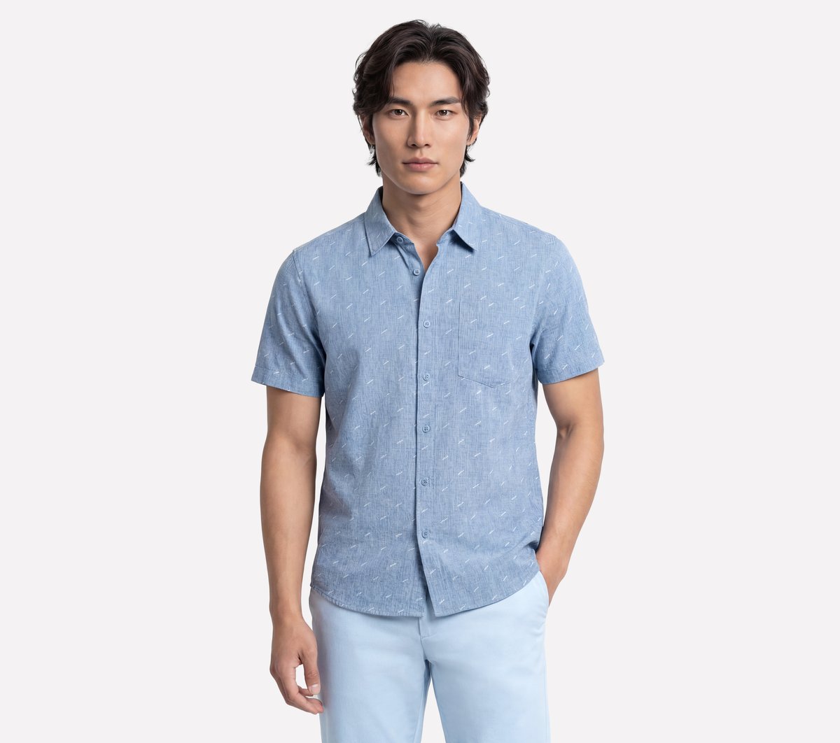 The GO WALK Air Printed Short Sleeve Shirt
