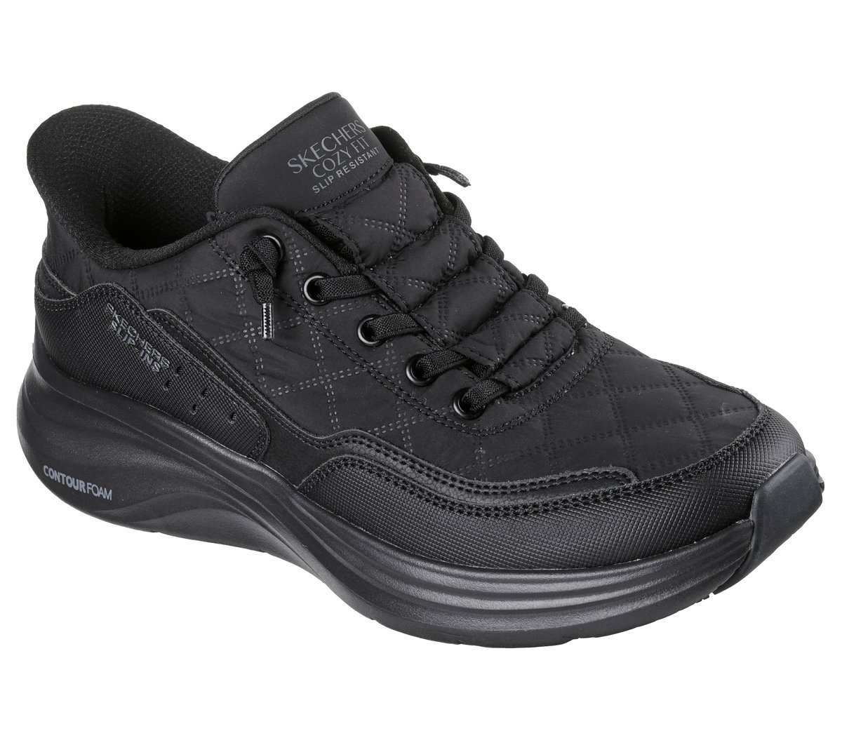 Skechers Slip-ins Work Slip-Resistant: Contour Foam - Cozy Fit - Image 4