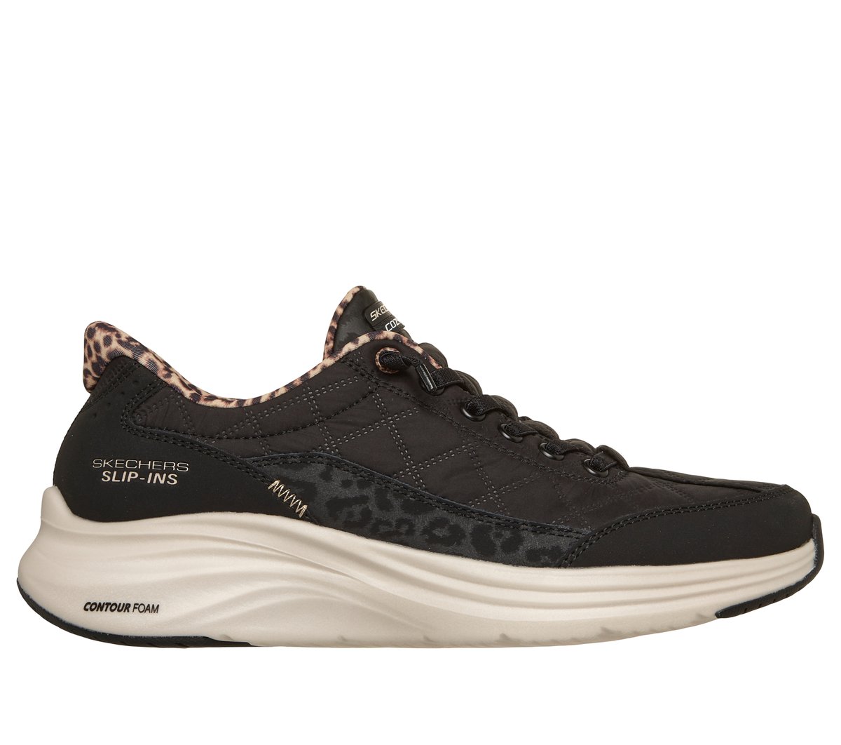 Skechers Slip-ins: Contour Foam - Cozy Fit Leopard Dream