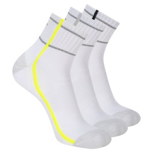 3 Pack Men's Performance Quarter Crew Stripe Socks