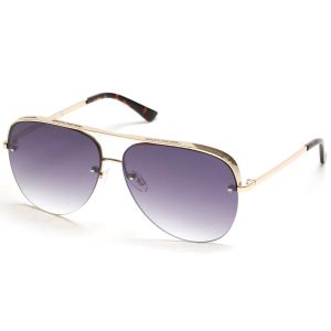 Semi-Rimless Metal Aviator