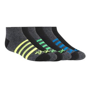 6 Pack Low Cut Marled Stripe Socks