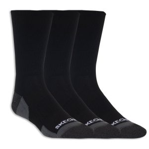 3 Pack Half Terry Crew Socks
