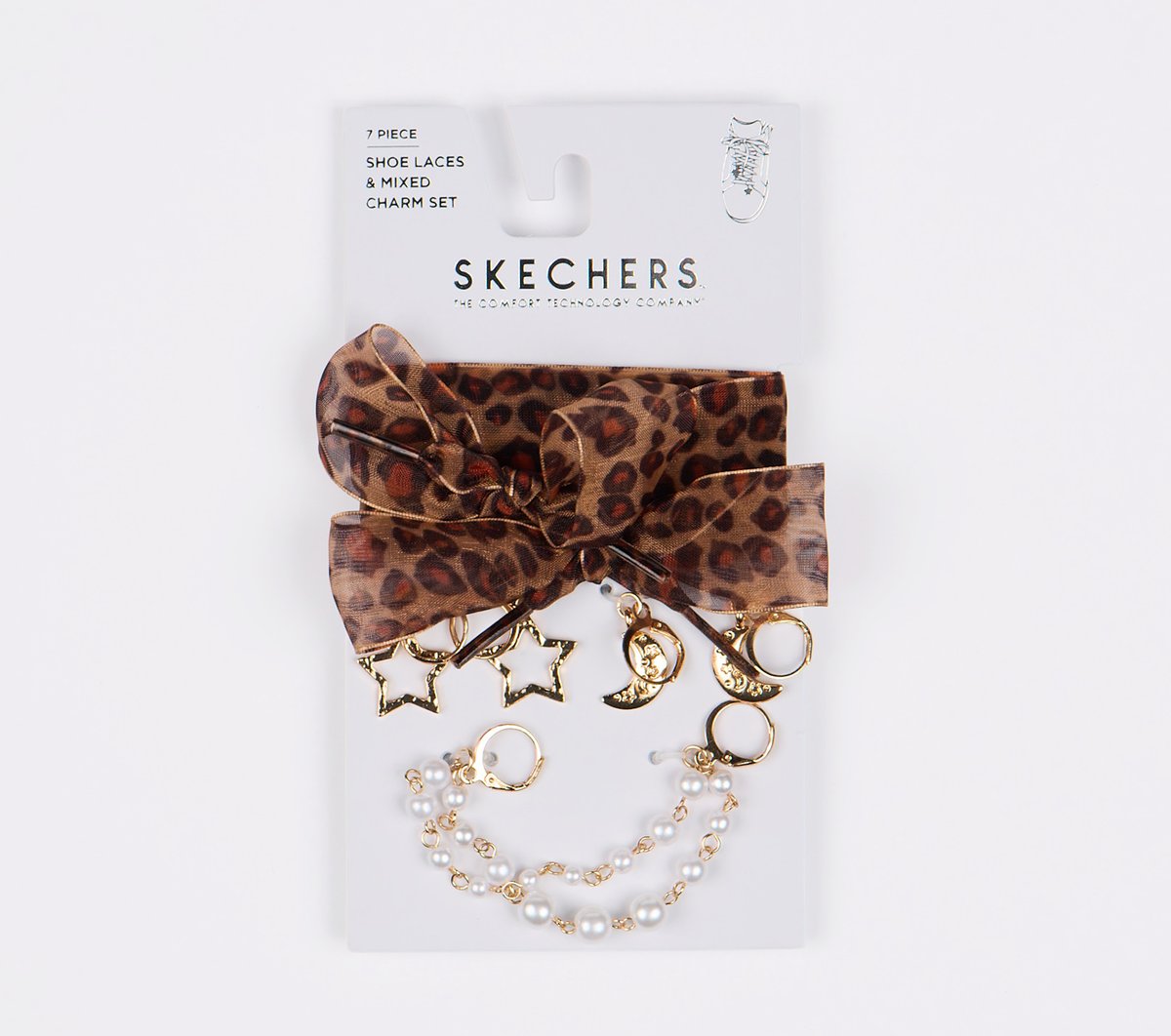 Shoelaces With Charm Set - Leopard