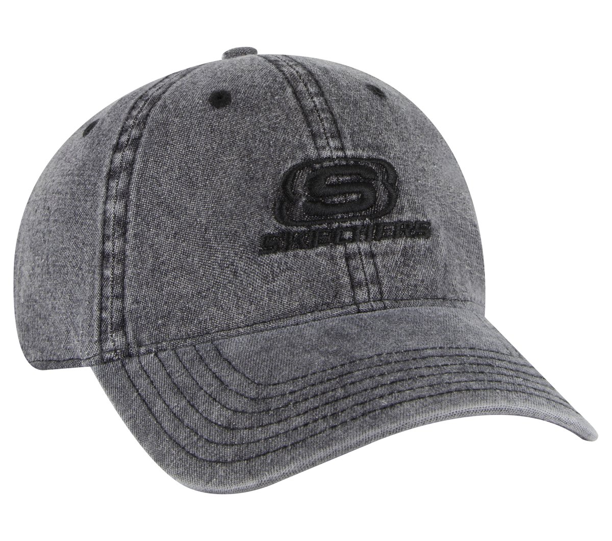 Denim Embroidered Hat - Image 4