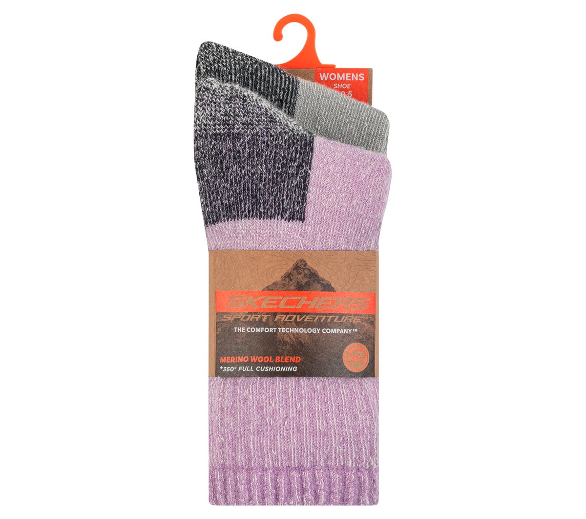 2 Pack Women's Crew Wool Socks - Image 2
