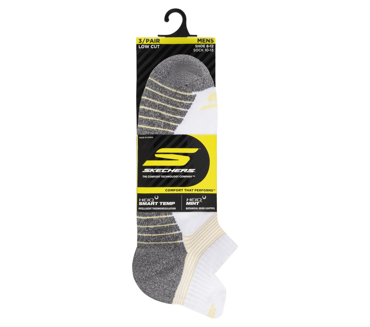 3 Pack Men's Lowcut Stripe Tab Socks - Image 2